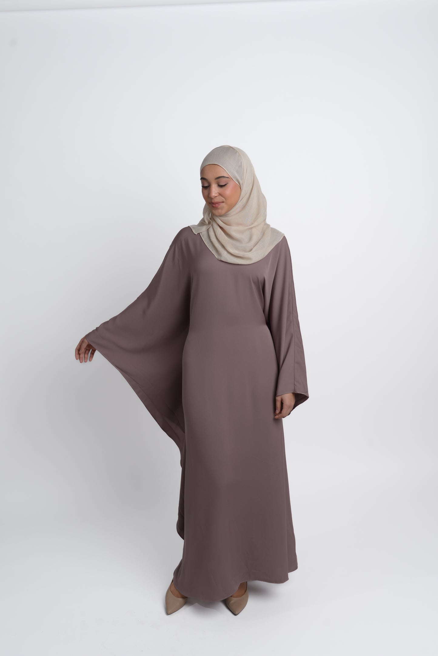 Dusty Rose Kaftan Abaya